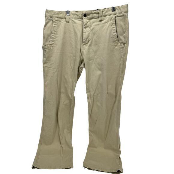 Mountain Khakis Pants Mens 34x32 (34x30 ACTUAL) Teton Twill Tan Chino Relaxed - Picture 2 of 8